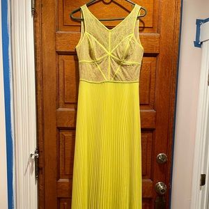 Yellow BCBG dress